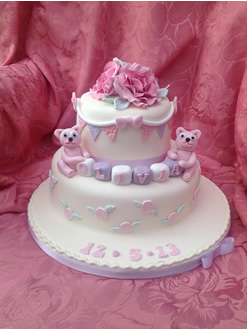 Tiered Christening Cake